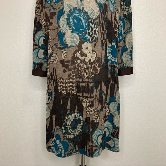 R&M Richards Women’s Floral Open Front Long Cardigan - Picture 8 of 11